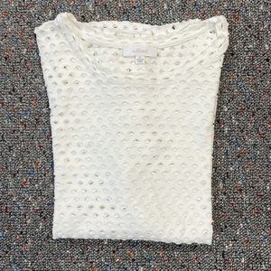 Wilfred white mesh like shirt size medium
